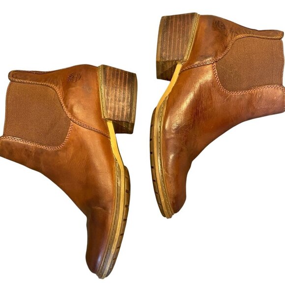 Timberland Sutherlin Bay Low Leather Chelsea Boots A2EFF Sz 7.5M Brown #341B - Picture 5 of 8